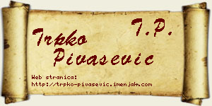 Trpko Pivašević vizit kartica